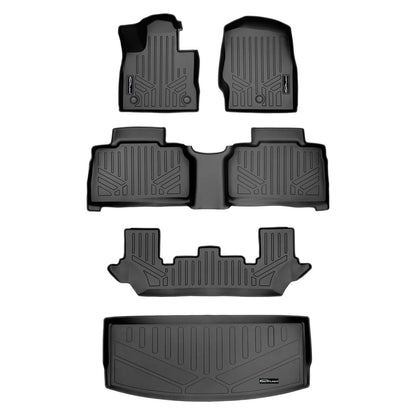 SMARTLINER Custom Fit Floor Liners For for 2020-2025 Ford Explorer 7 Passenger Smartliner USA