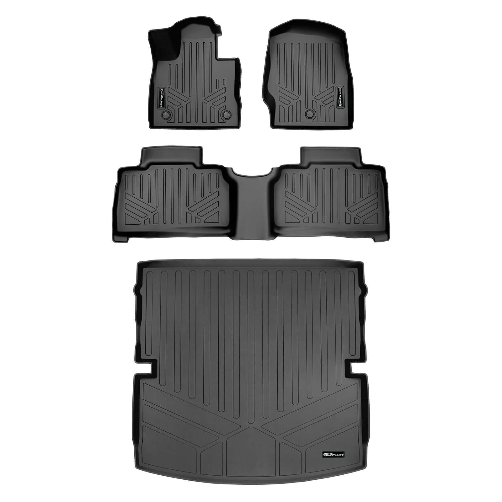 SMARTLINER Custom Fit Floor Liners For for 2020-2025 Ford Explorer 7 Passenger Smartliner USA