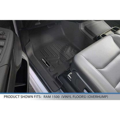 SmartCoverage™ Custom Fit Floor Liners For 2019 - 2024 Ram 1500 Crew Cab Vinyl Floor with 1st Row Bench Seat Smartliner USA