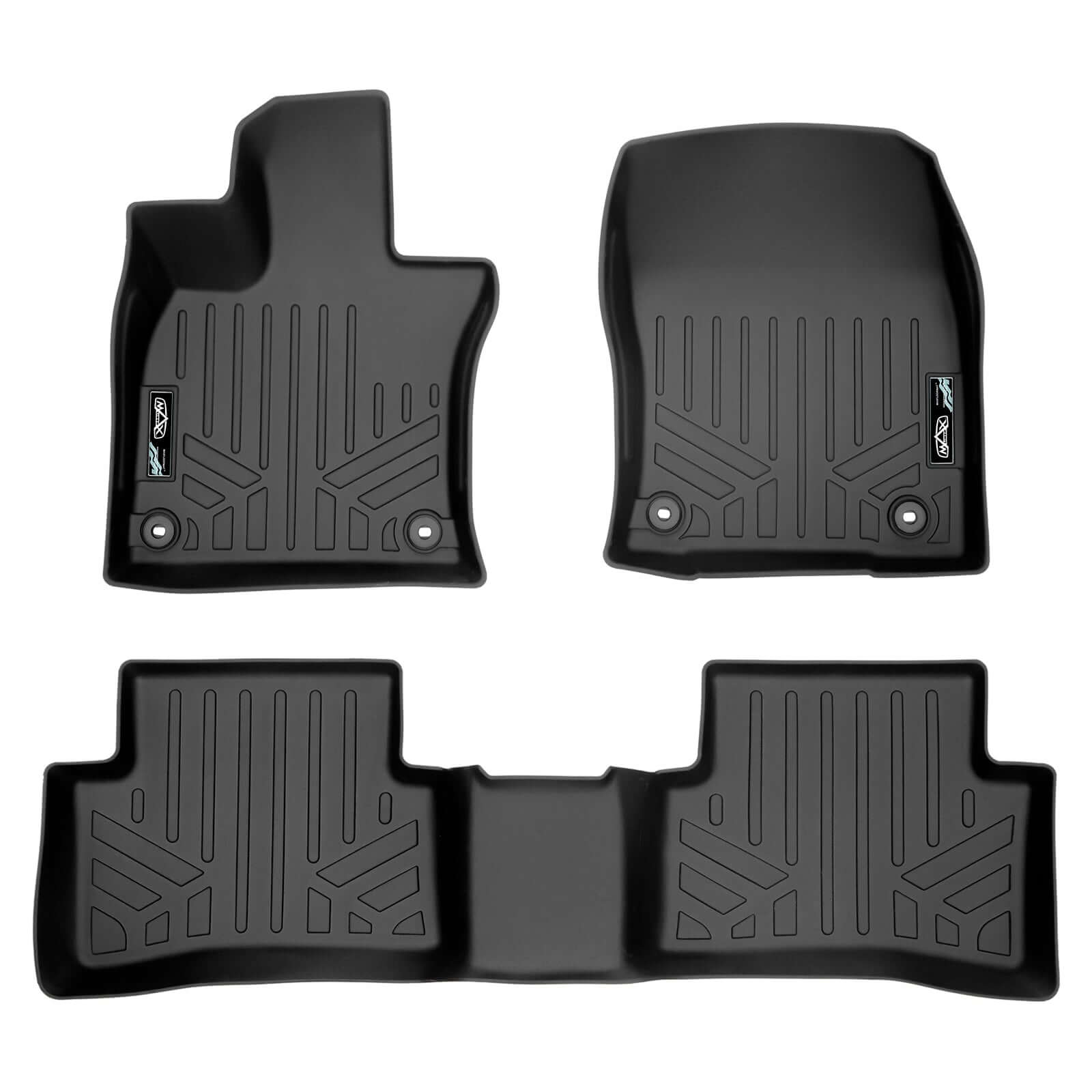 SMARTLINER Custom Fit Floor Liners For 2019-2025 Lexus UX Hybrid (Only Fits Models Without Subwoofer in Cargo Area) Smartliner USA