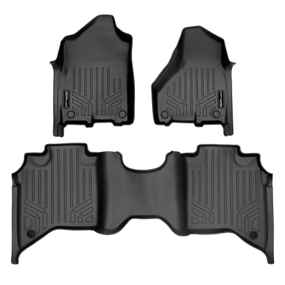 SMARTLINER Custom Fit Floor Liners For 2019-2024 Ram 2500/3500 Crew Cab with 1st Row Bucket or Bench Seats Smartliner USA