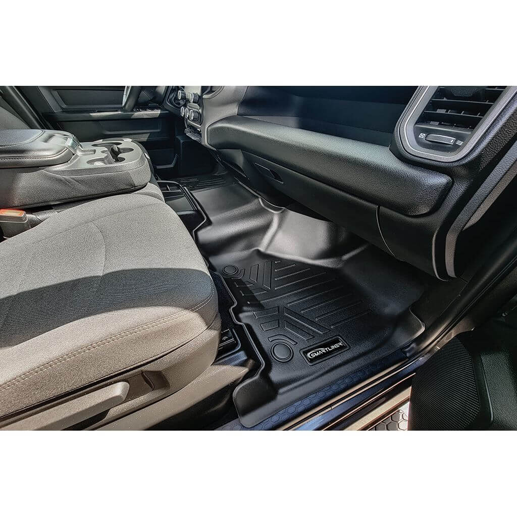 SMARTLINER Custom Fit Floor Liners For 2019-2025 Ram 2500/3500 Mega Cab with 1st Row Bench Seat Smartliner USA
