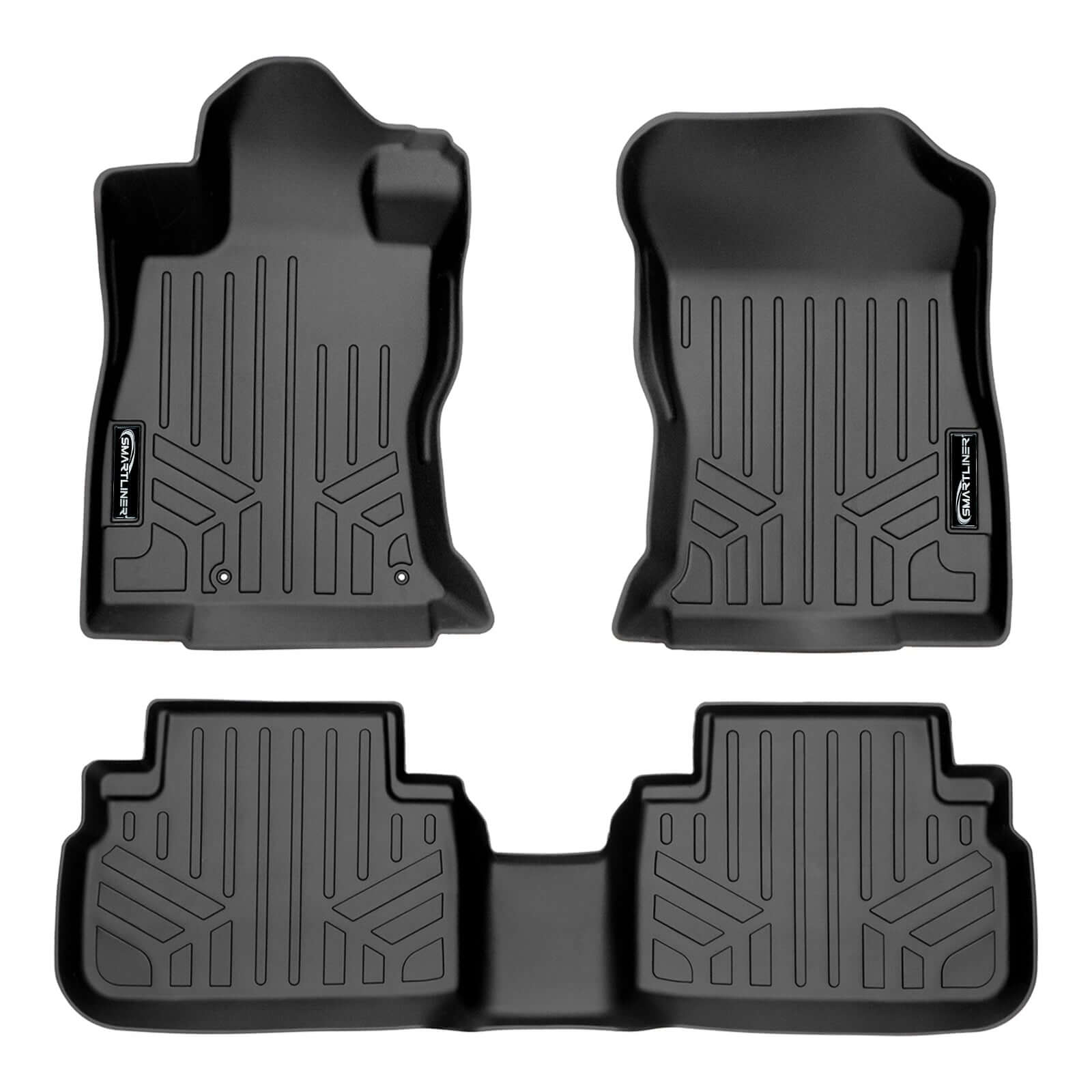 SMARTLINER Custom Fit Floor Liners For 2019-2024 Subaru Forester/Forester Wilderness With Subwoofer Smartliner USA