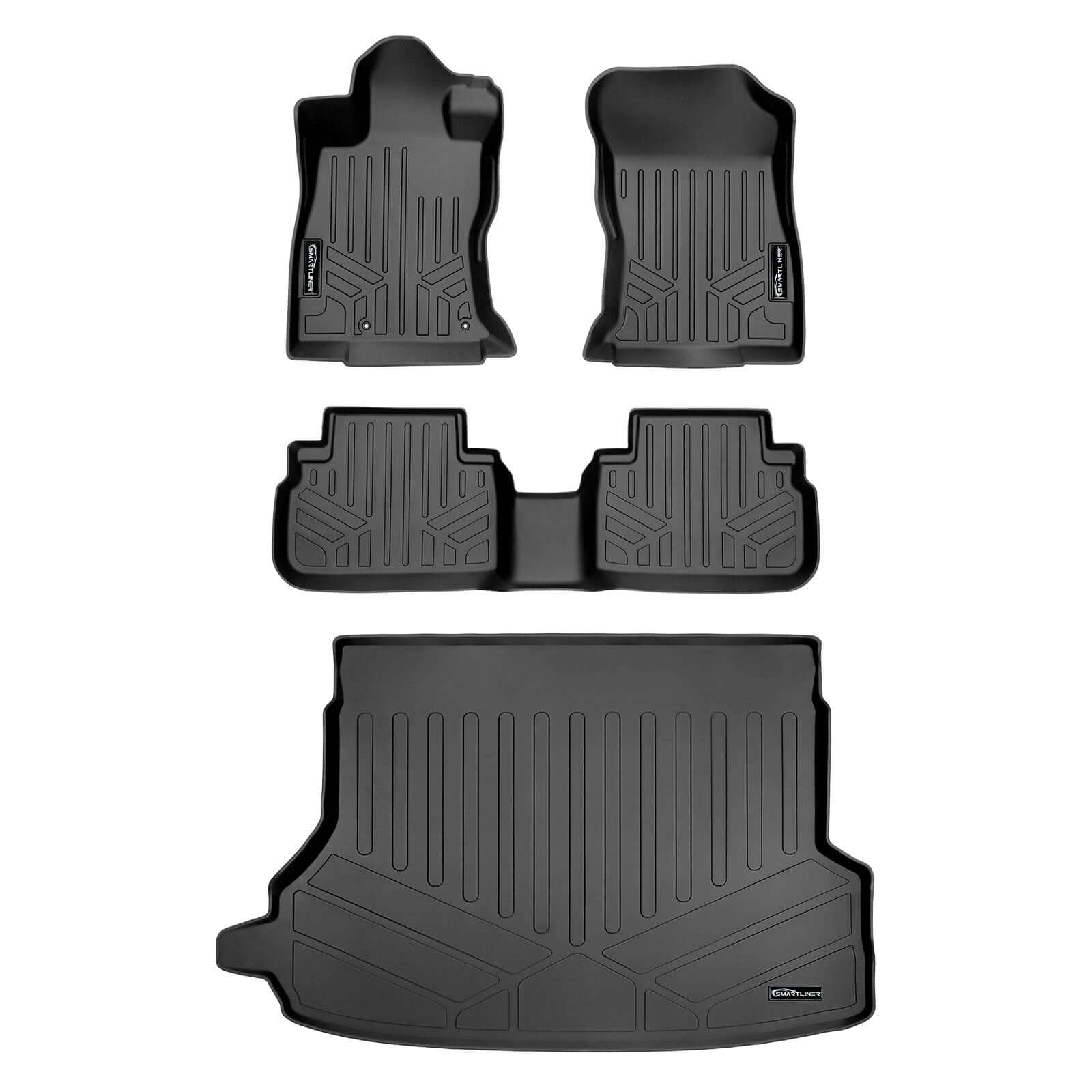 SMARTLINER Custom Fit Floor Liners For 2019-2024 Subaru Forester With or Without Subwoofer Smartliner USA