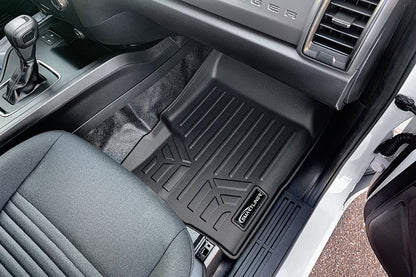 SmartCoverage™ Custom Fit Floor Liners For 2019-2023 Ford Ranger SuperCrew Cab (Vinyl Flooring) Smartliner USA