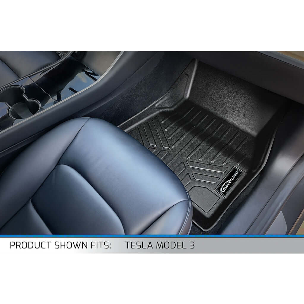 SMARTLINER Custom Fit Floor Liners For for 2024 Tesla Model 3 Smartliner USA