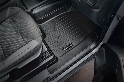 SMARTLINER Custom Fit Floor Liners Compatible With 2020-2025 Chevrolet Silverado 2500 HD | 3500 HD (Double Cab|Vinyl Flooring|1st Row Bench Seat|Without Over the Hump Coverage) Smartliner USA
