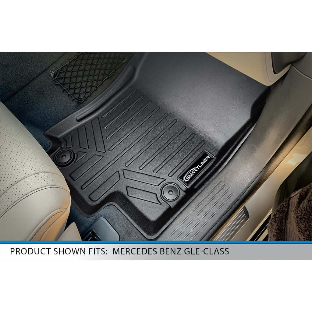 SMARTLINER Custom Fit Floor Liners For 2020-2024 Mercedes-Benz GLS-Class 6 Passenger With 2nd Row Bucket Seats Smartliner USA