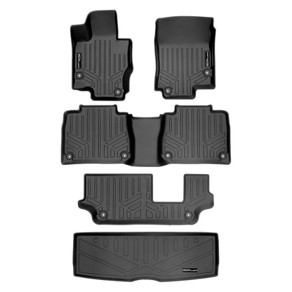 SMARTLINER Custom Fit Floor Liners For 2020-2025 Mercedes-Benz GLE-Class 7/8 Passenger Smartliner USA