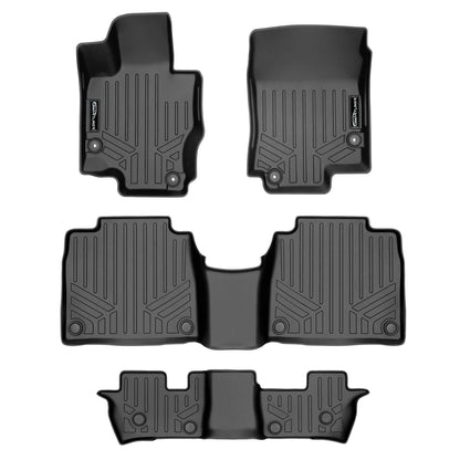 SMARTLINER Custom Fit Floor Liners For 2020-2024 Mercedes-Benz GLS-Class 7 Passenger With 2nd Row Bench Seat Smartliner USA