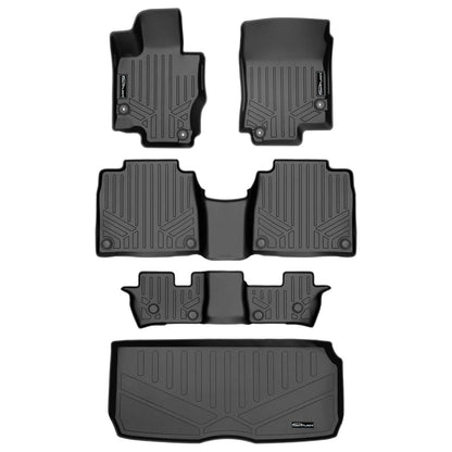 SMARTLINER Custom Fit Floor Liners For 2020-2024 Mercedes-Benz GLS-Class 7 Passenger With 2nd Row Bench Seat Smartliner USA