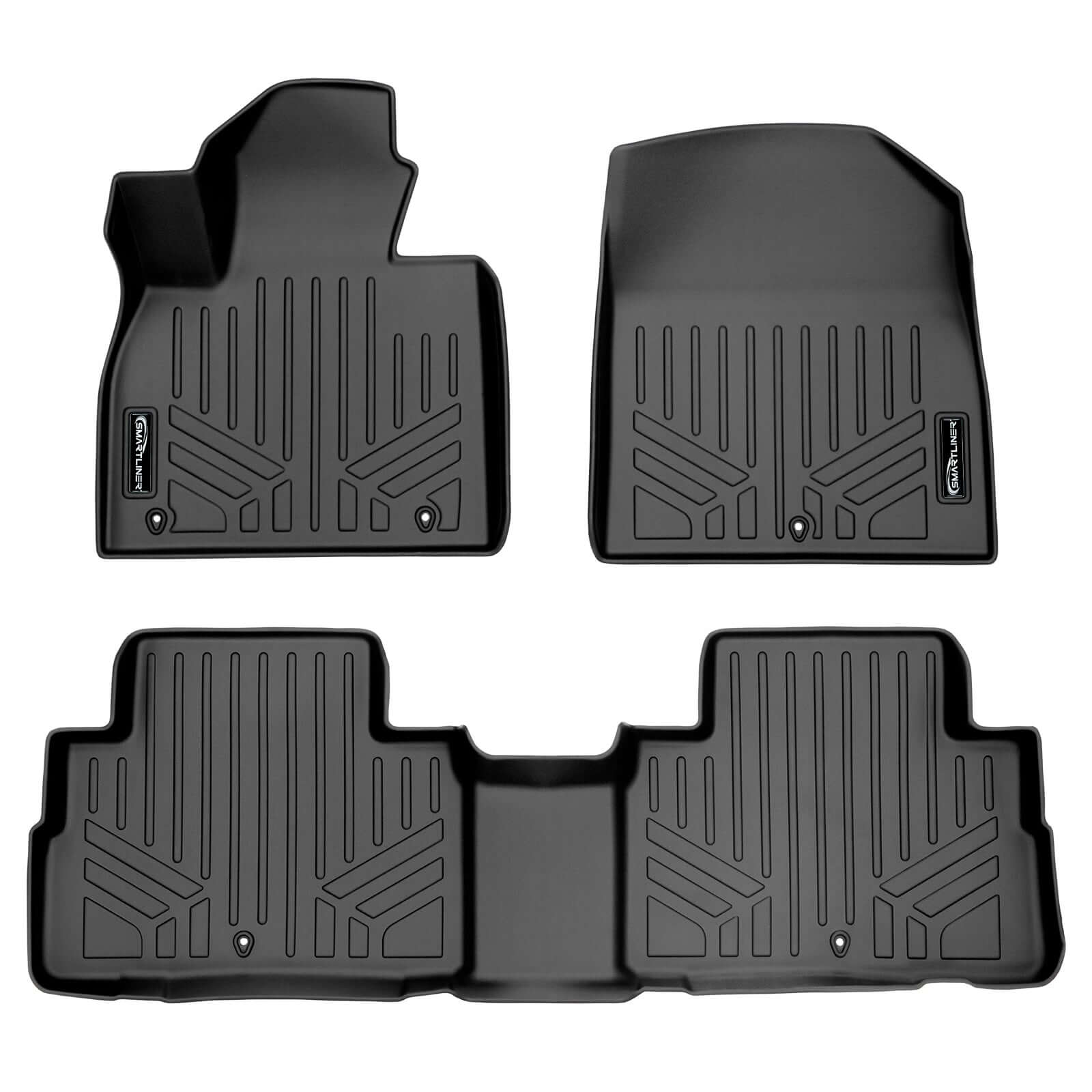 SMARTLINER Custom Fit Floor Liners For 2020-2025 Hyundai Palisade with 2nd Row Bucket Seats No Center Console and No In Between Coverage Smartliner USA