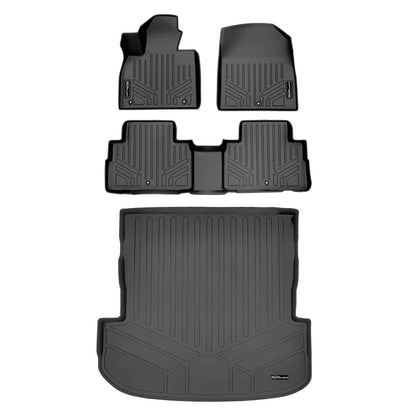 SMARTLINER Custom Fit Floor Liners For 2020-2025 Hyundai Palisade with 2nd Row Bucket Seats No Center Console and No In Between Coverage Smartliner USA
