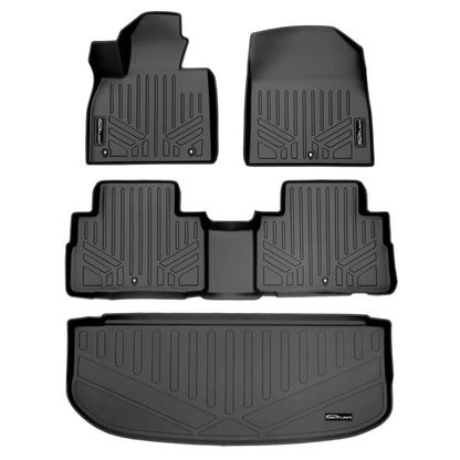 SMARTLINER Custom Fit Floor Liners For 2020-2025 Hyundai Palisade with 2nd Row Bucket Seats No Center Console and No In Between Coverage Smartliner USA