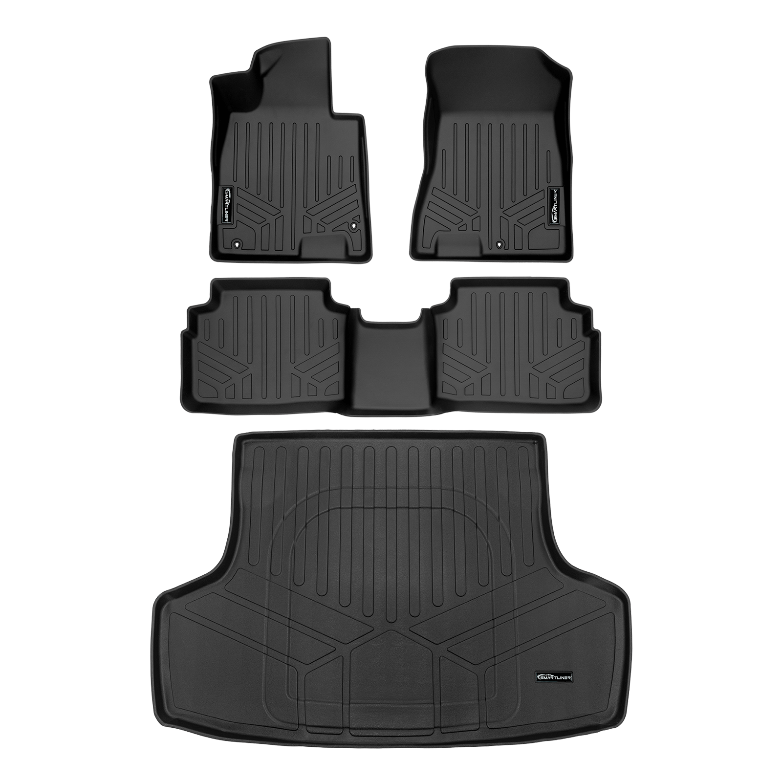 SMARTLINER Custom Fit Floor Liners For 2024-2025 Sonata Hybrid Models Smartliner USA