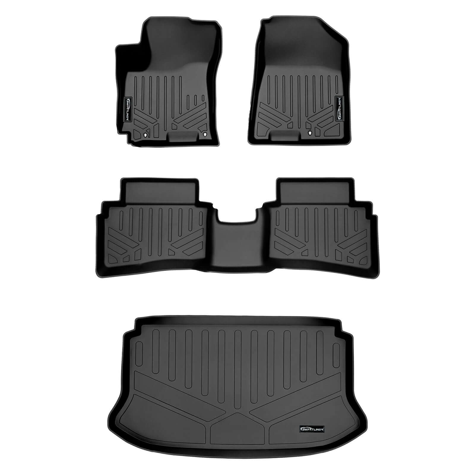 SMARTLINER Custom Fit Floor Liners For 2020-2025 Hyundai Venue (Upper Cargo Position) Smartliner USA