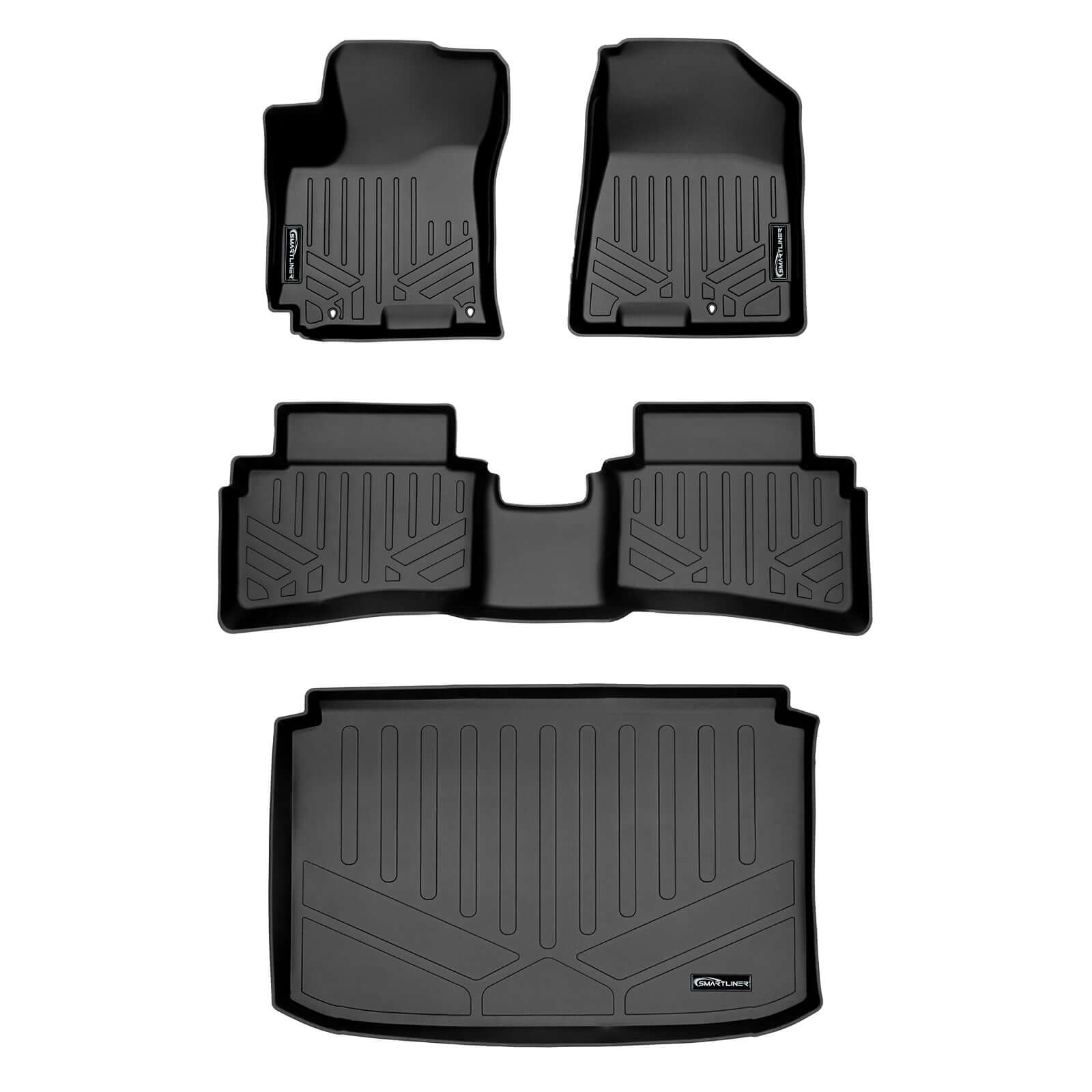 SMARTLINER Custom Fit Floor Liners For 2020-2025 Hyundai Venue (Lower Cargo Position) Smartliner USA