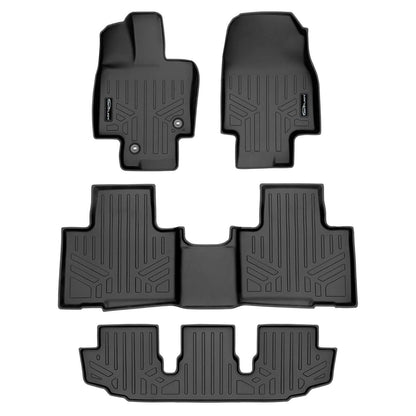 SMARTLINER Custom Fit Floor Liners For 2020-2025 Toyota Highlander (with Subwoofer) Smartliner USA