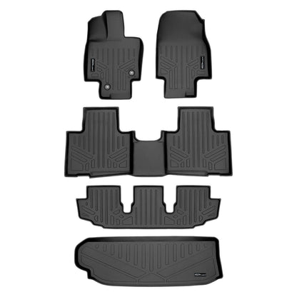 SMARTLINER Custom Fit Floor Liners For 2020-2025 Toyota Highlander (Fits models without Subwoofer) Smartliner USA