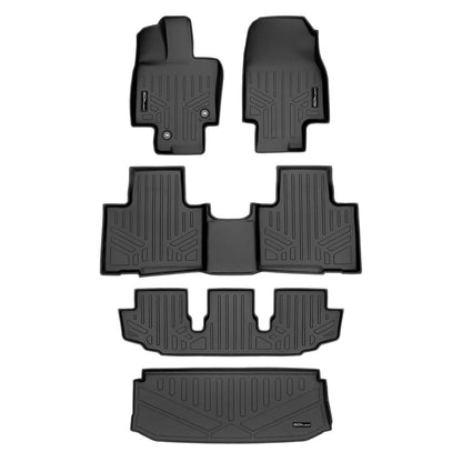 SMARTLINER Custom Fit Floor Liners For 2020-2025 Toyota Highlander (with Subwoofer) Smartliner USA