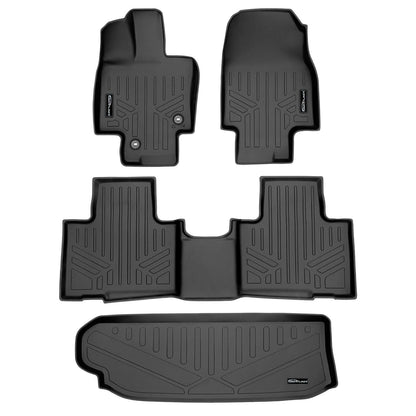 SMARTLINER Custom Fit Floor Liners For 2020-2025 Toyota Highlander (Fits models without Subwoofer) Smartliner USA