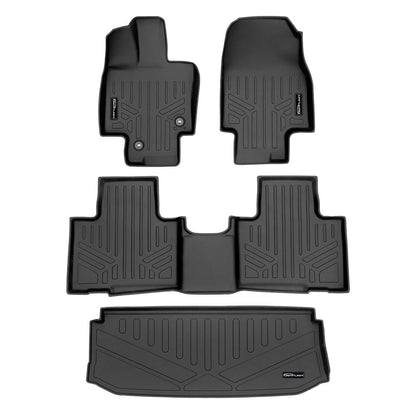 SMARTLINER Custom Fit Floor Liners For 2020-2025 Toyota Highlander (with Subwoofer) Smartliner USA