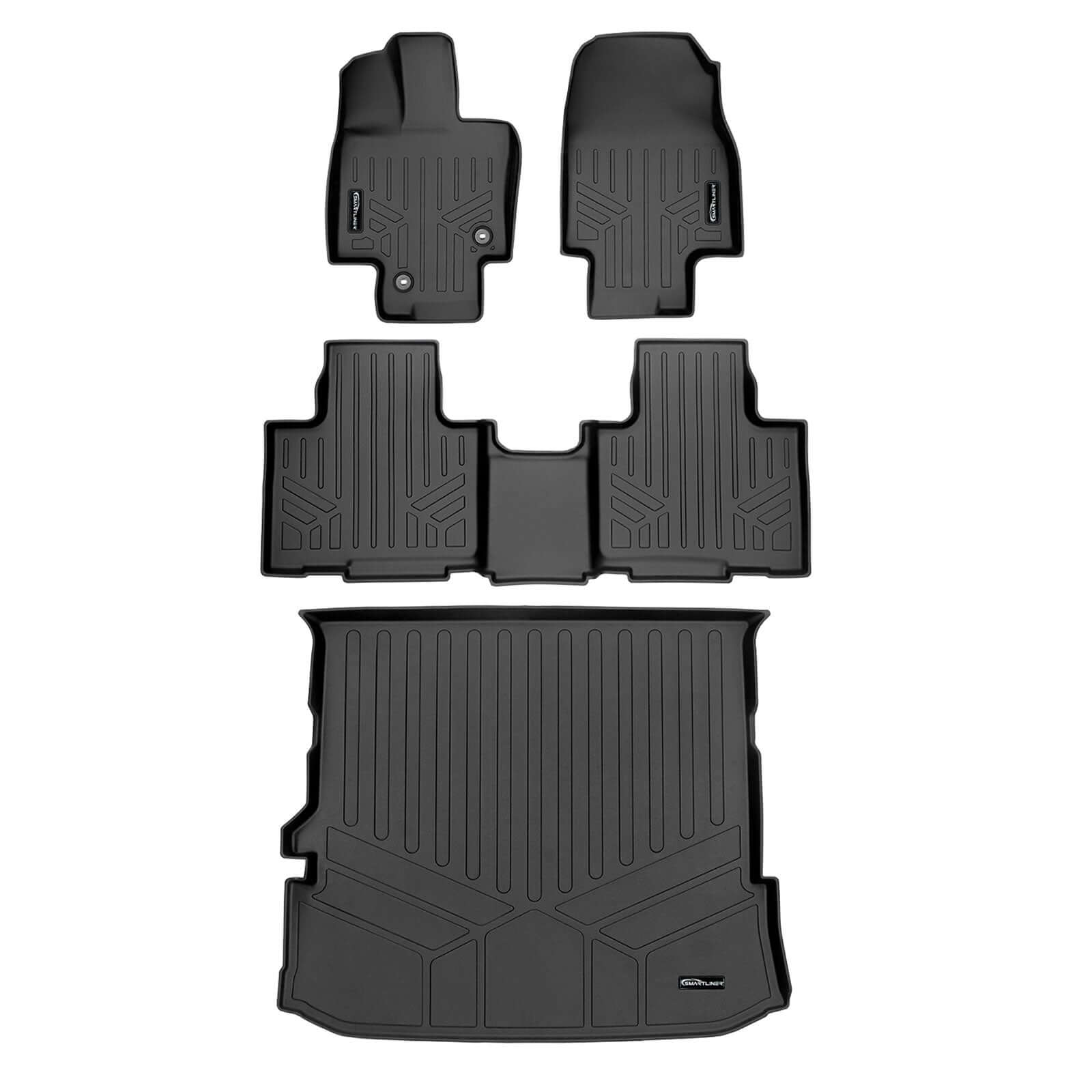 SMARTLINER Custom Fit Floor Liners For 2020-2025 Toyota Highlander Hybrid Smartliner USA