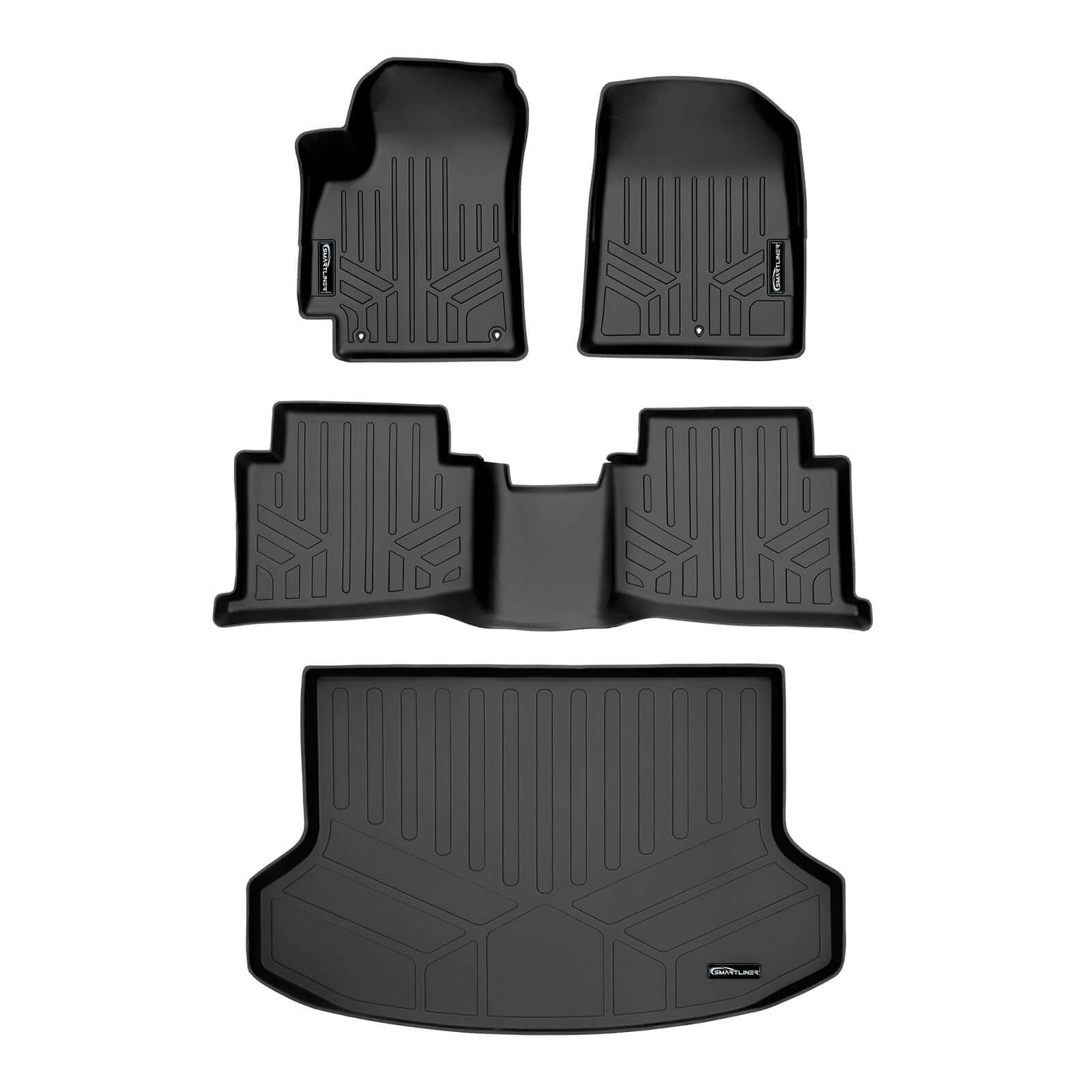 SMARTLINER Custom Fit Floor Liners For 2021-2025 Kia Seltos Upper Cargo Position Smartliner USA