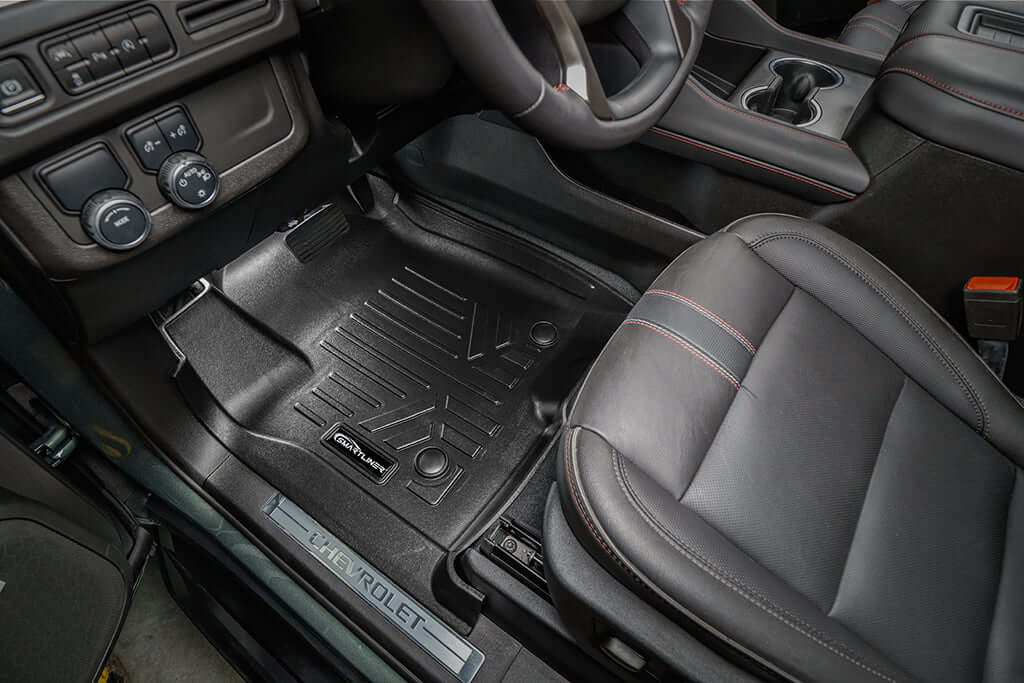 SMARTLINER Custom Fit Floor Liners For 2021-2025 Chevrolet Tahoe/ GMC Yukon with 2nd Row Bucket Seats Smartliner USA
