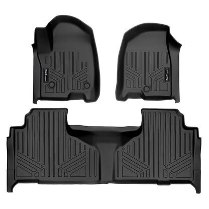 SMARTLINER Custom Fit Floor Liners For 2021-2025 Chevrolet Tahoe/GMC Yukon with 2nd Row Bench Seat Smartliner USA