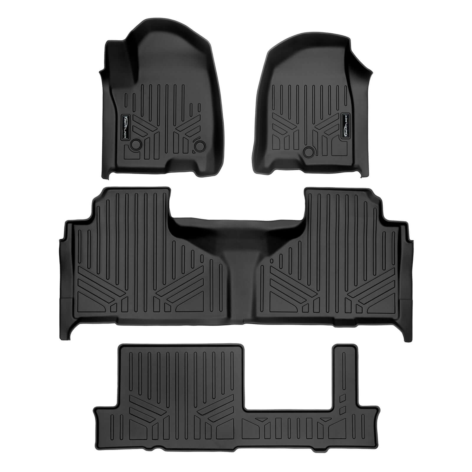 SMARTLINER Custom Fit Floor Liners For 2021-2025 Cadillac Escalade with 2nd Row Bench Seat Smartliner USA