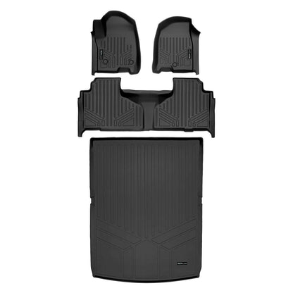 SMARTLINER Custom Fit Floor Liners For 2021-2025 Chevrolet Suburban with 2nd Row Bench Seat Smartliner USA