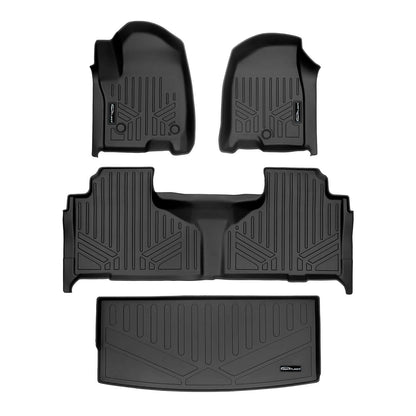 SMARTLINER Custom Fit Floor Liners For 2021-2025 Chevrolet Tahoe/GMC Yukon with 2nd Row Bench Seat Smartliner USA