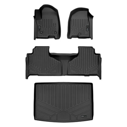 SMARTLINER Custom Fit Floor Liners For 2021-2025 Chevrolet Suburban with 2nd Row Bench Seat Smartliner USA