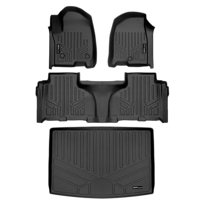 SMARTLINER Custom Fit Floor Liners For 2021-2025 Chevrolet Suburban with 2nd Row Bucket Seats Smartliner USA
