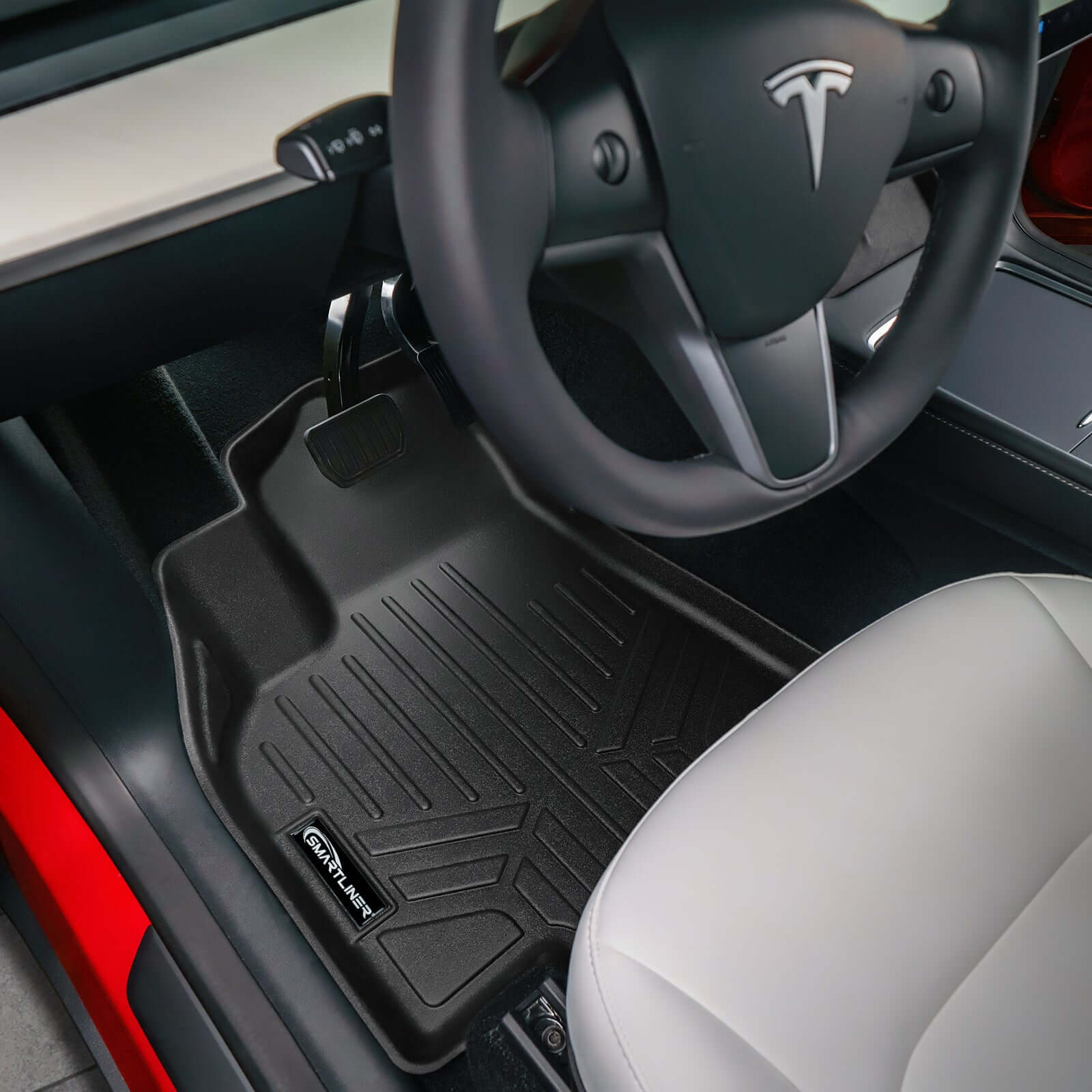 SMARTLINER Custom Fit Floor Liners For for 2020-2024 Tesla Model Y (7 Passenger) Smartliner USA