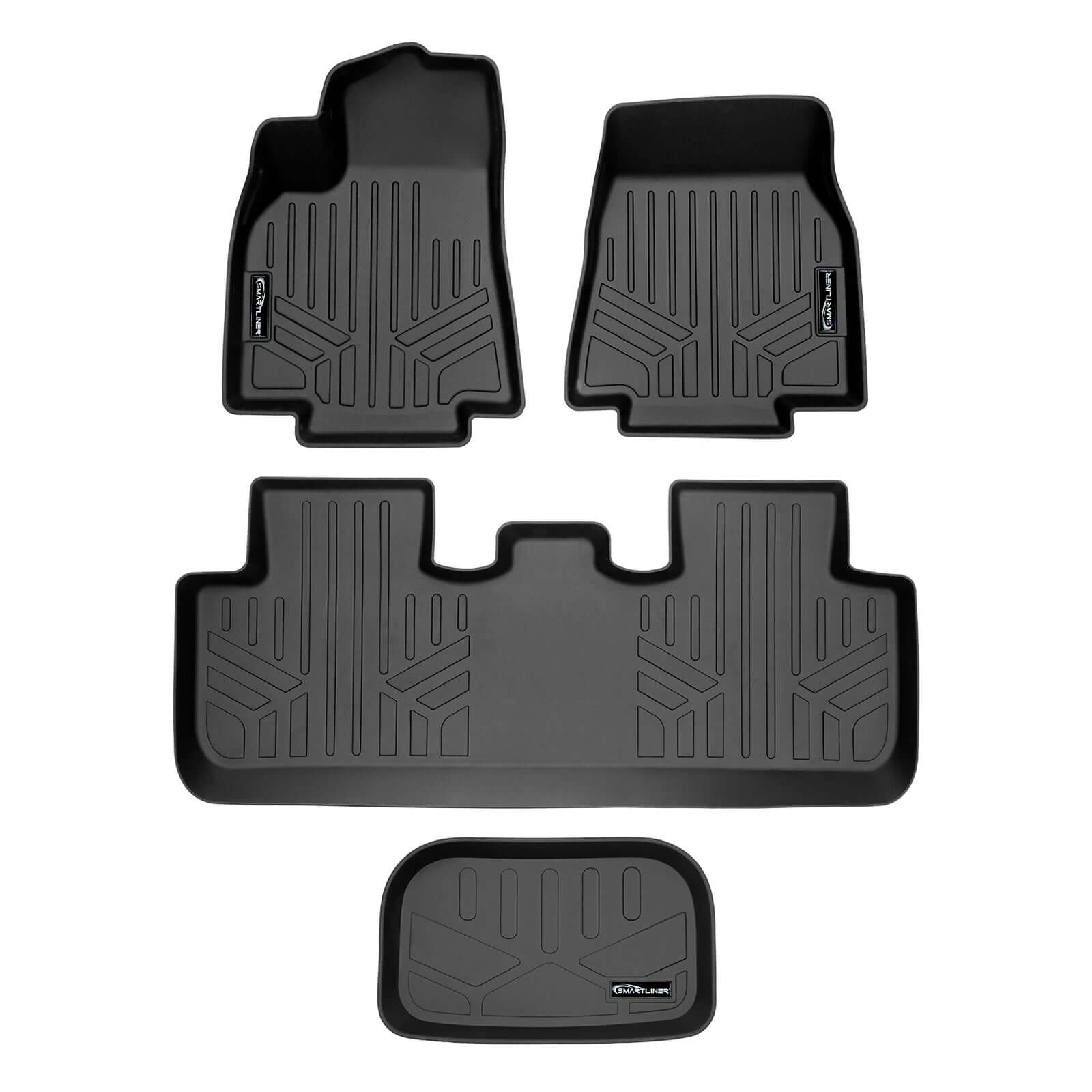 SMARTLINER Custom Fit Floor Liners For 2020-2025 Tesla Model Y (5 Passenger) Smartliner USA