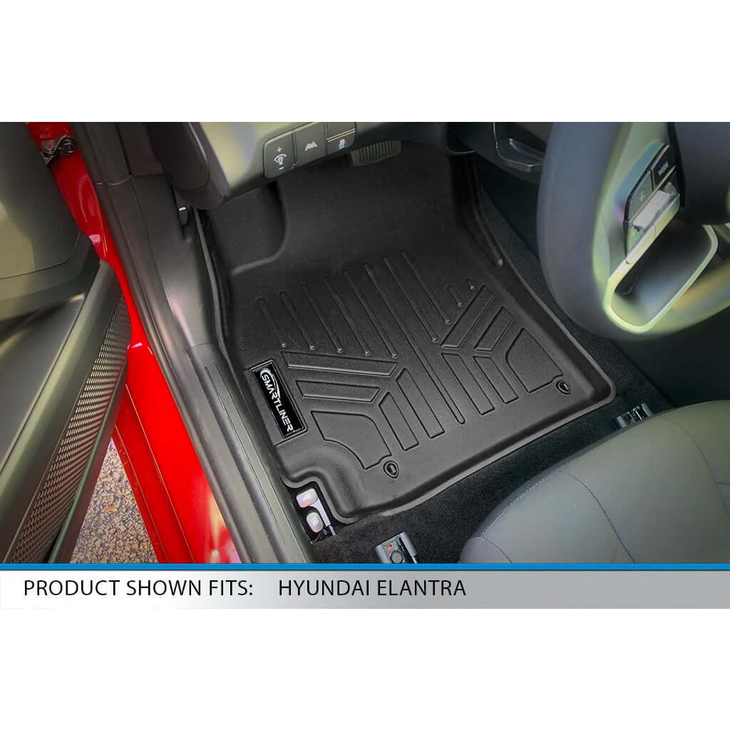 SMARTLINER Custom Fit Floor Liners For 2021-2025 Hyundai Elantra (No GT Models) Automatic Transmission Smartliner USA