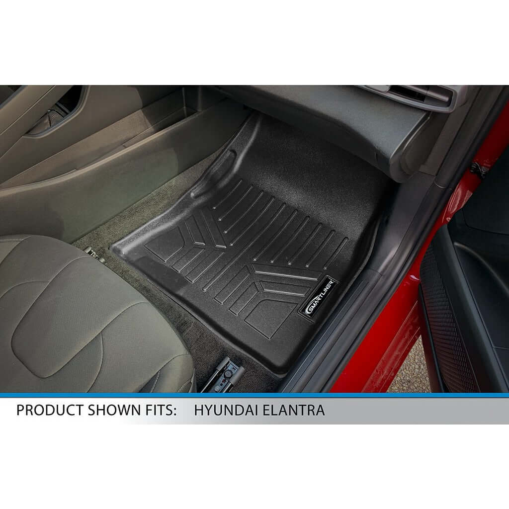 SMARTLINER Custom Fit Floor Liners For 2021-2025 Hyundai Elantra (No GT Models) Automatic Transmission Smartliner USA