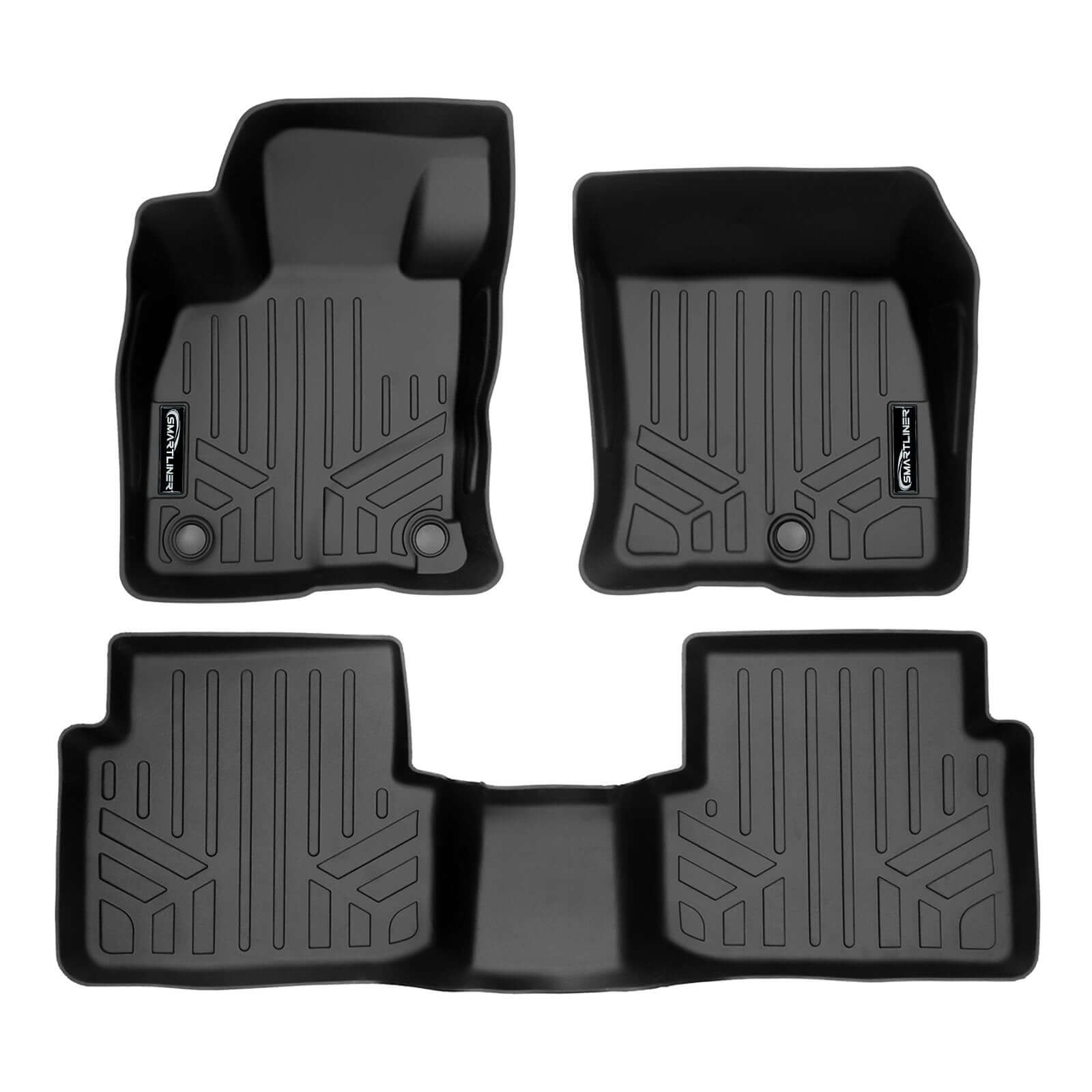 SMARTLINER Custom Fit Floor Liners For 2021-2025 Ford Bronco Sport W/O Rear Bump Smartliner USA