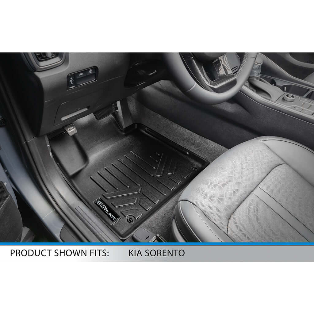 SMARTLINER Custom Fit Floor Liners For 2021-2025 Kia Sorento (with 2nd Row Bucket Seats) Smartliner USA