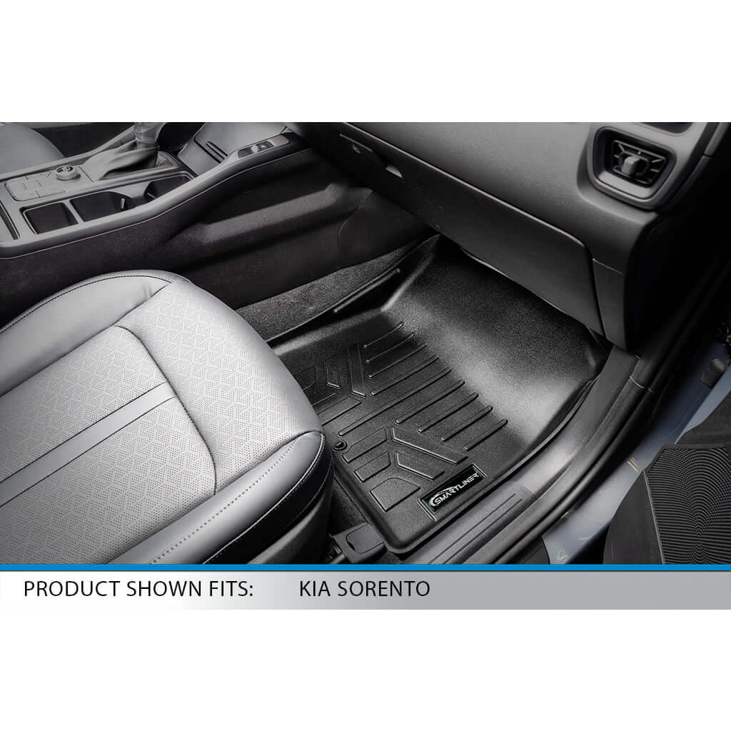 SMARTLINER Custom Fit Floor Liners For 2021-2025 Kia Sorento (with 2nd Row Bucket Seats) Smartliner USA