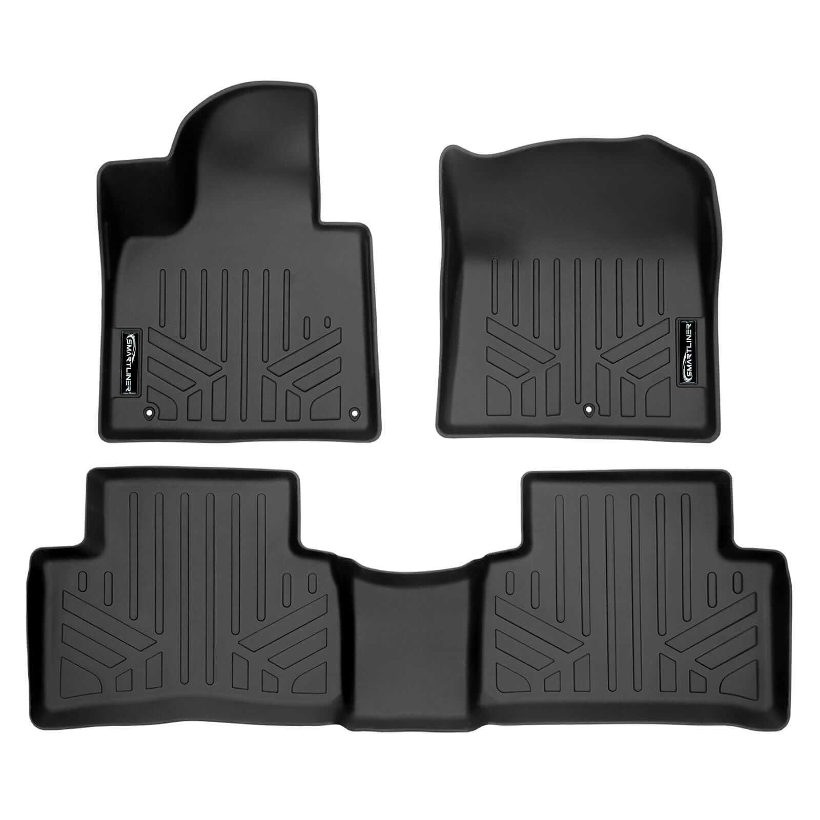 SMARTLINER Custom Fit Floor Liners For 2021-2025 Kia Sorento (with 2nd Row Bench Seat) Smartliner USA
