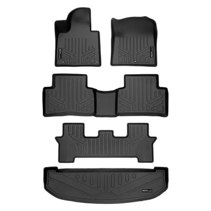 SMARTLINER Custom Fit Floor Liners For 2021-2025 Kia Sorento (with 2nd Row Bench Seat) Smartliner USA