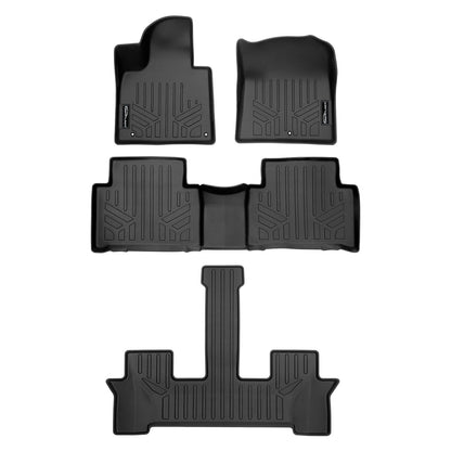 SMARTLINER Custom Fit Floor Liners For 2021-2025 Kia Sorento (with 2nd Row Bucket Seats) Smartliner USA