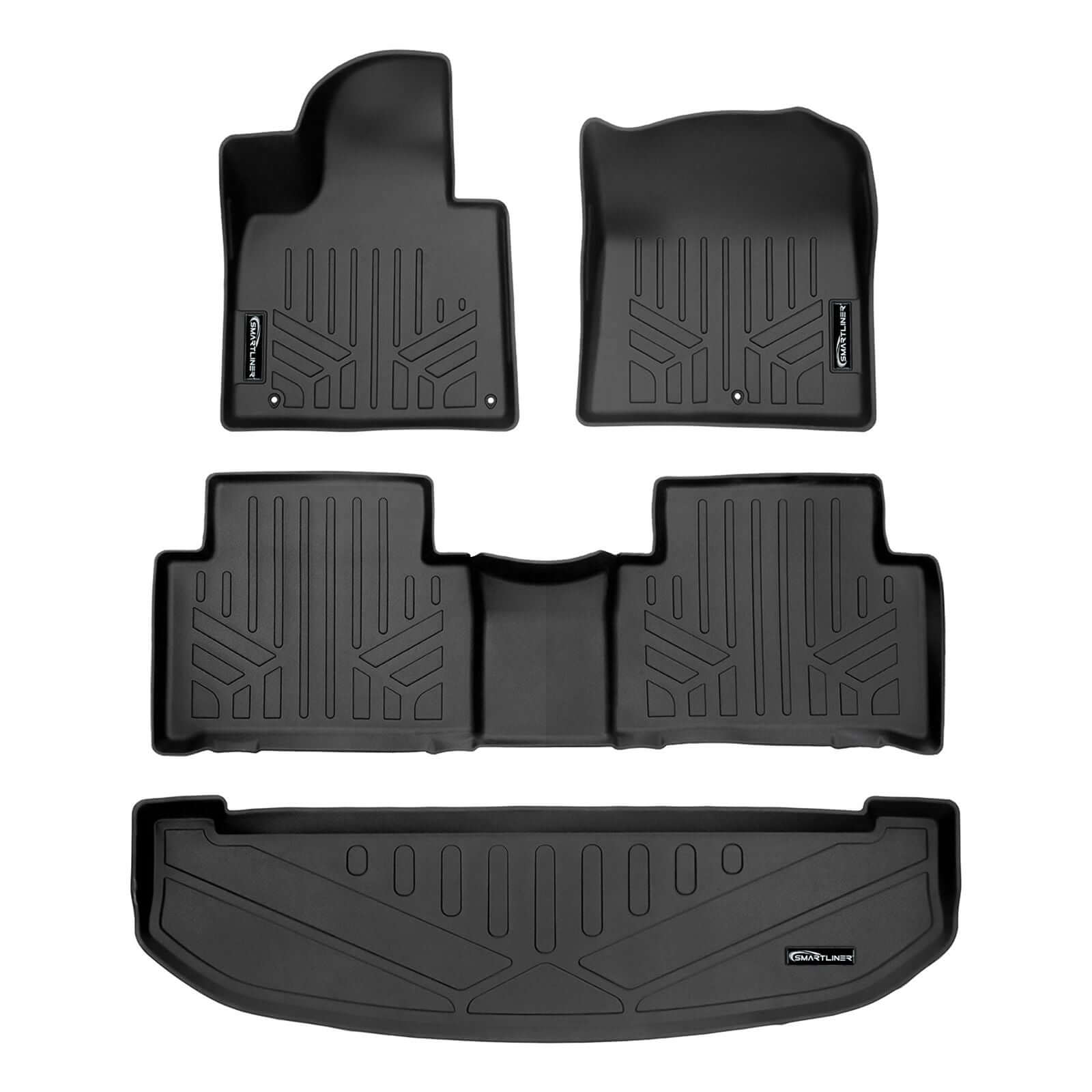SMARTLINER Custom Fit Floor Liners For 2021-2025 Kia Sorento (with 2nd Row Bucket Seats) Smartliner USA