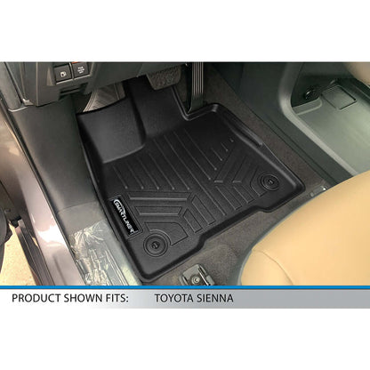 SMARTLINER Custom Fit Floor Liners For 2021-2025 Toyota Sienna with 2nd Row Bucket Seats no Spare Tire Smartliner USA