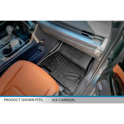 SMARTLINER Custom Fit Floor Liners For 2022-2025 Kia Carnival (7 Passenger Models Without 2nd Row VIP Seats) Smartliner USA