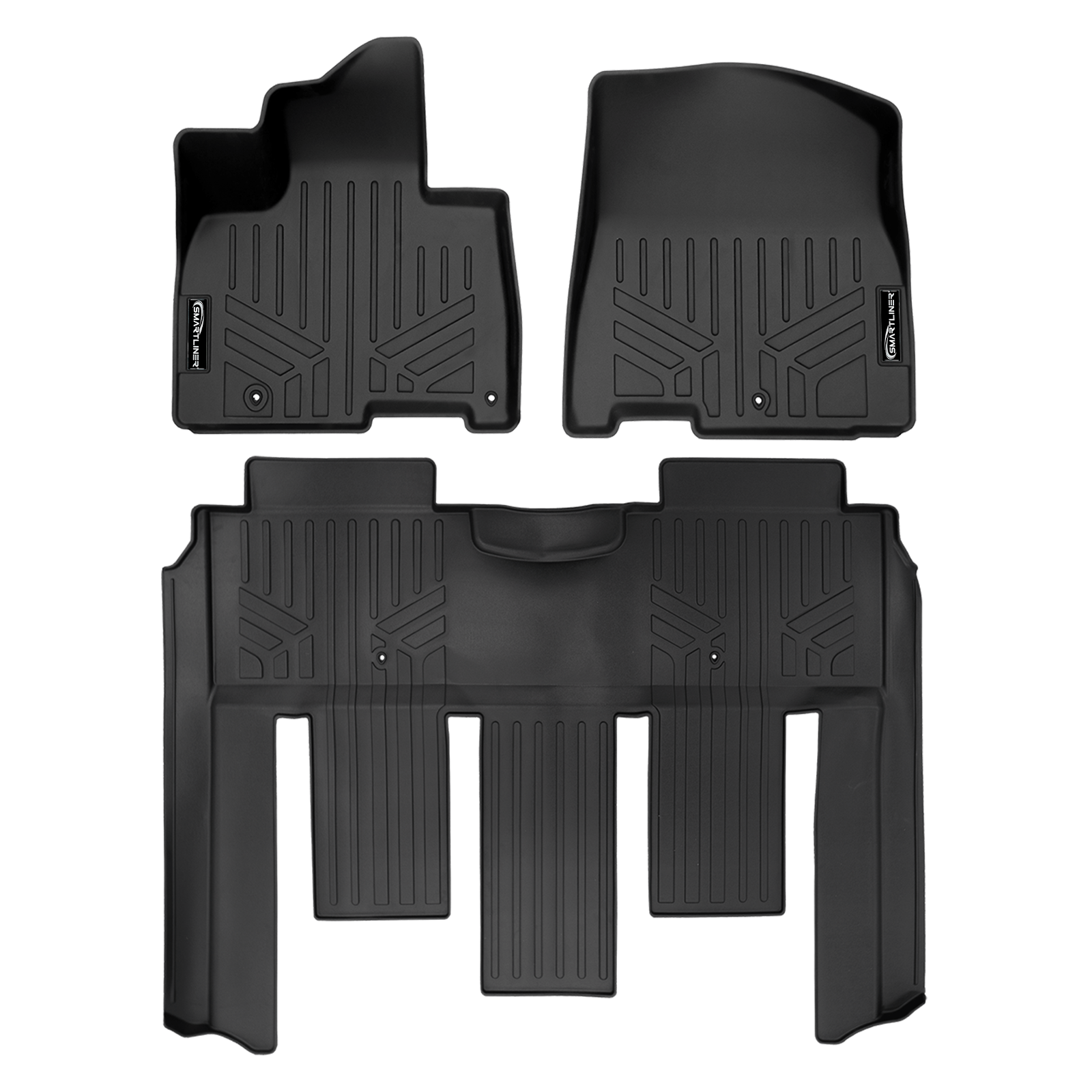 SMARTLINER Custom Fit Floor Liners For 2022-2025 Kia Carnival (7 Passenger Models With 2nd Row VIP Seats) Smartliner USA