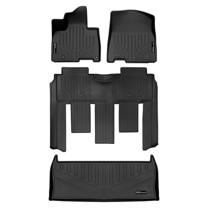 SMARTLINER Custom Fit Floor Liners For 2022-2025 Kia Carnival (7 Passenger Models With 2nd Row VIP Seats) Smartliner USA